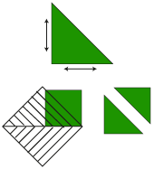 Rotary Cuts, Half Square Triangles