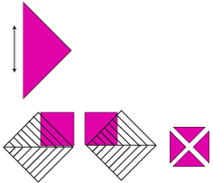 Rotary Cuts, Quarter-Square Triangles